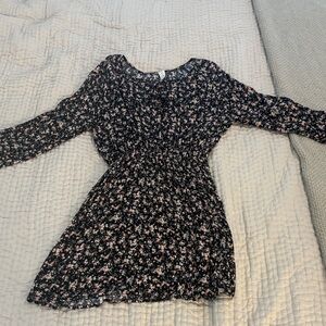 Sunday Black and Pink Floral Dress